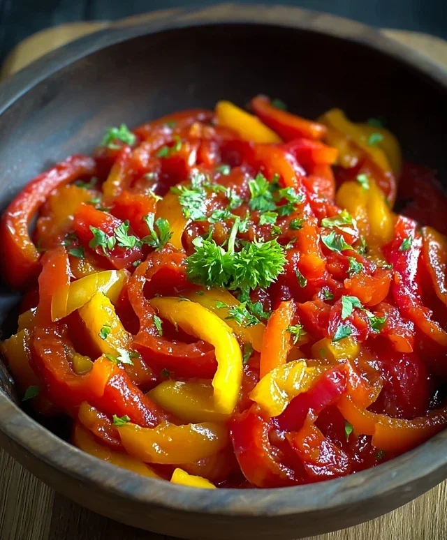 Italienische Peperonata Genuss