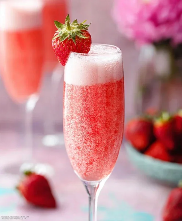 Strawberry Cream Mimosa