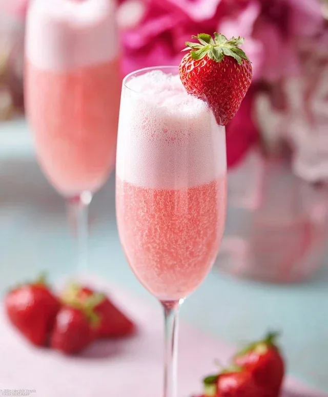 Strawberry Cream Mimosa