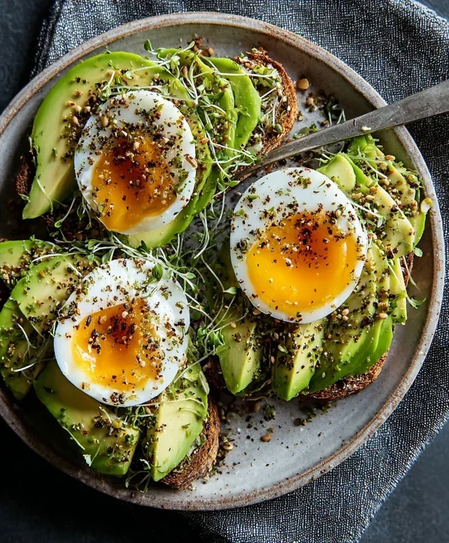 Eier und Avocados mit Zatar