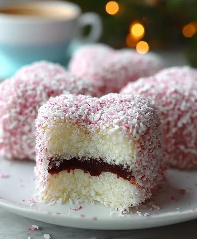 Lamington Soffici ai Lamponi con Cuore di Chantilly: Ricetta Delicata