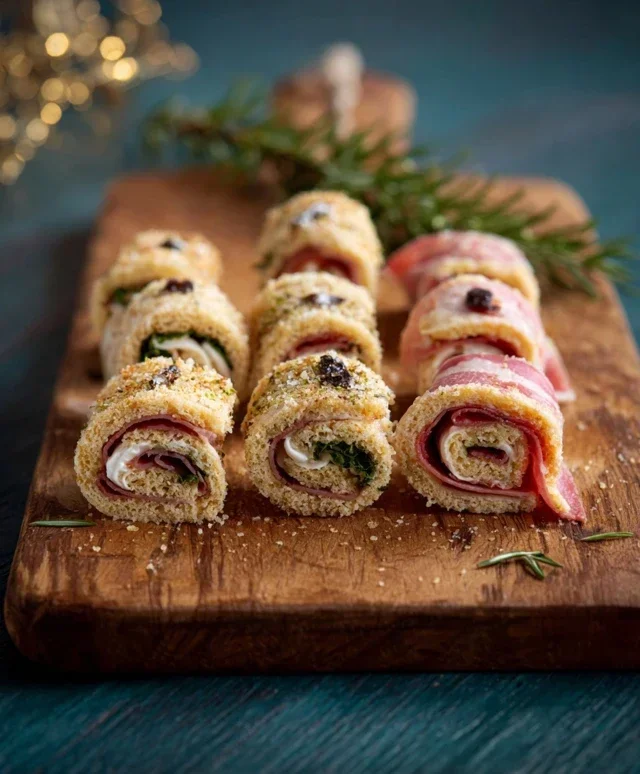 Mini tramezzini arrotolati