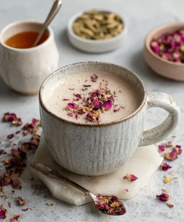 Rose Cardamom Tea Latte: A Cozy, Fragrant Delight