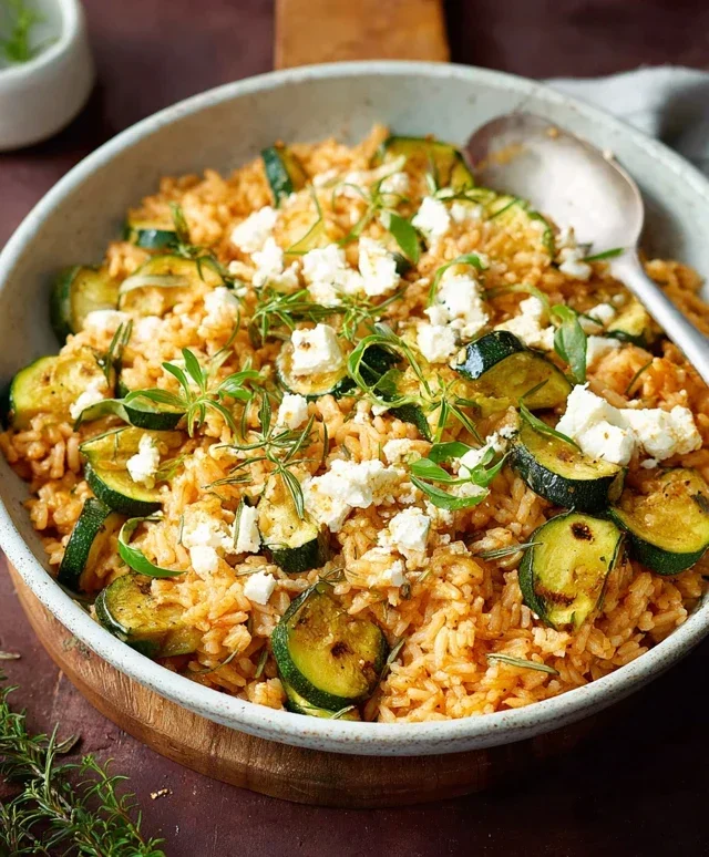 Zucchini-Reis-Pfanne