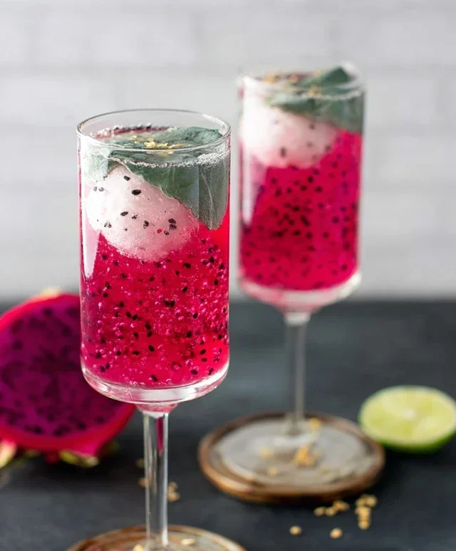 Dragon Fruit Lychee Mimosa