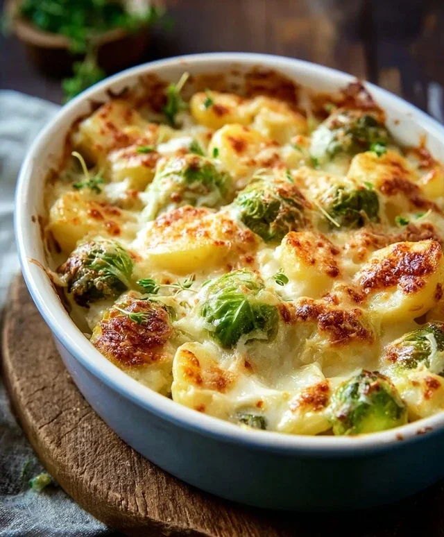 Rosenkohl Kartoffel Auflauf