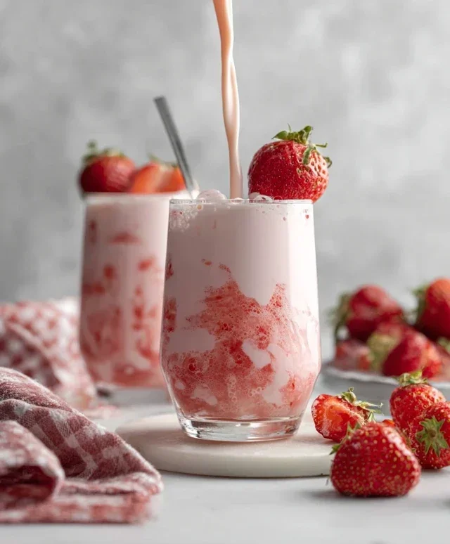 Korean Strawberry Milk