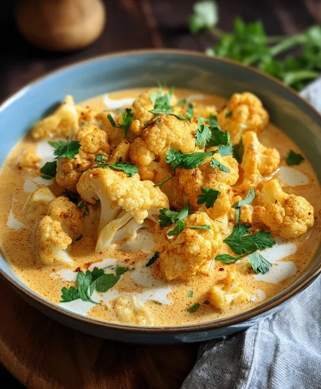 Cremiger Blumenkohl-Curry aus dem Backofen: Vegetarisches Rezept