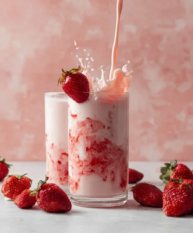 Korean Strawberry Milk