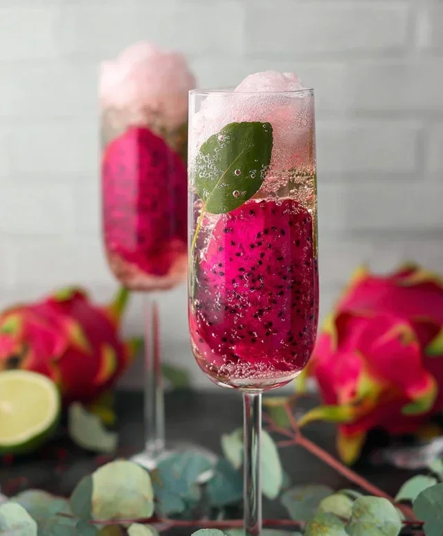 Dragon Fruit Lychee Mimosa