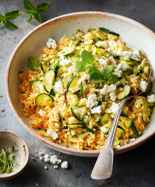 Zucchini-Reis-Pfanne
