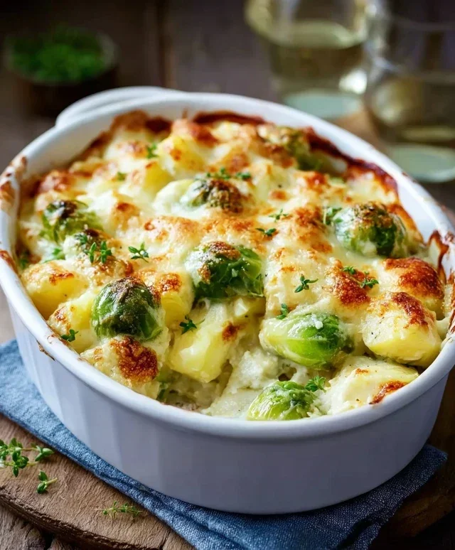 Rosenkohl Kartoffel Auflauf