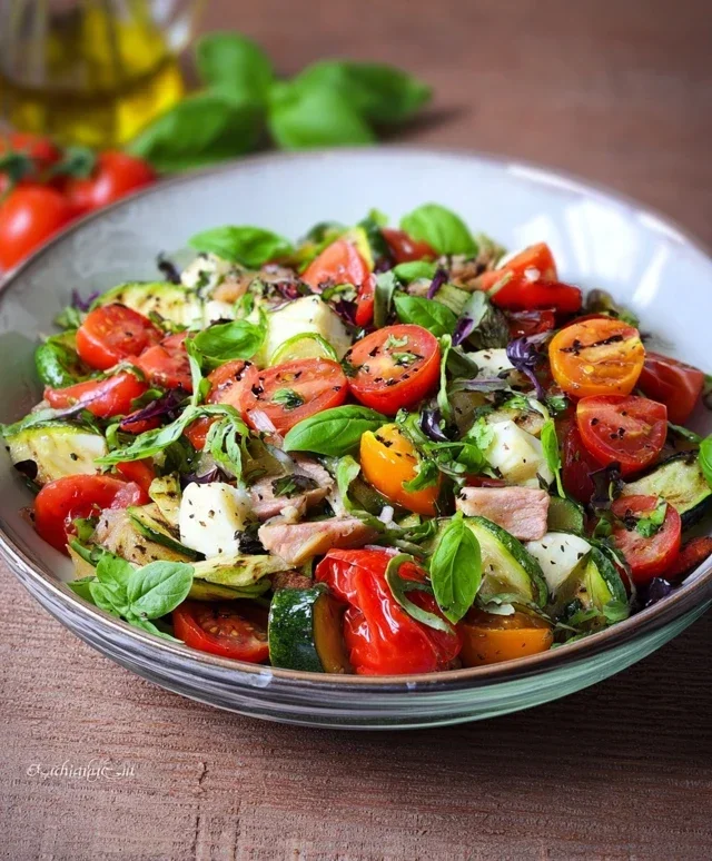 Insalata con verdure grigliate