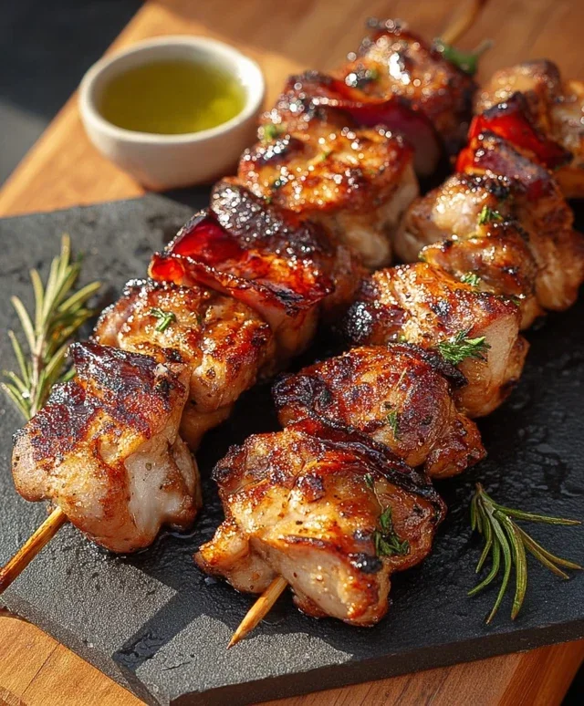 Saftige Hähnchen Spieße
