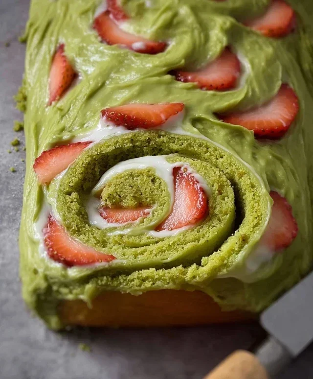 Strawberry Matcha Latte Rolls