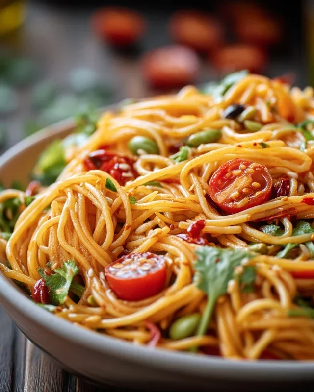 Leckerer Kalifornischer Spaghetti-Salat Rezept