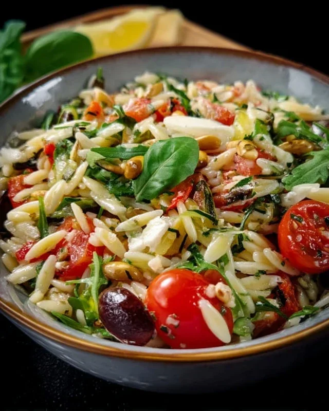 Italienisches Orzo Salat Rezept - einfach lecker!