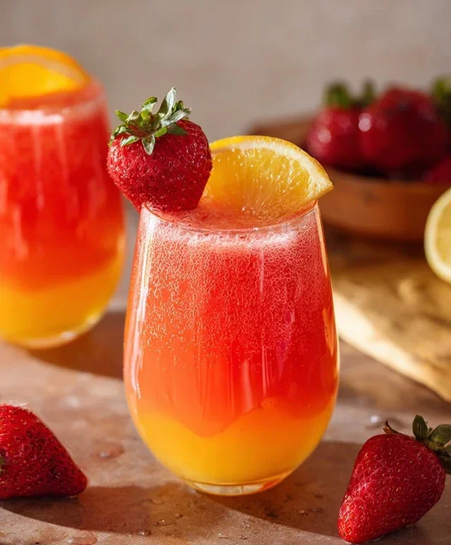 Sunrise Strawberry Mimosa Recipe