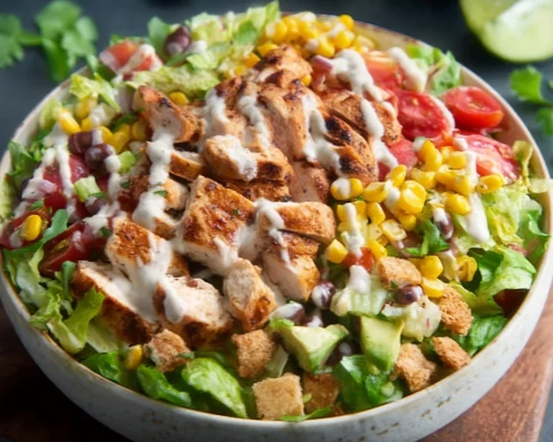 Santa Fe Salad Recipe with Chicken