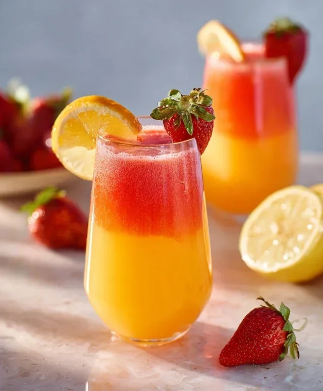 Sunrise Strawberry Mimosa Recipe