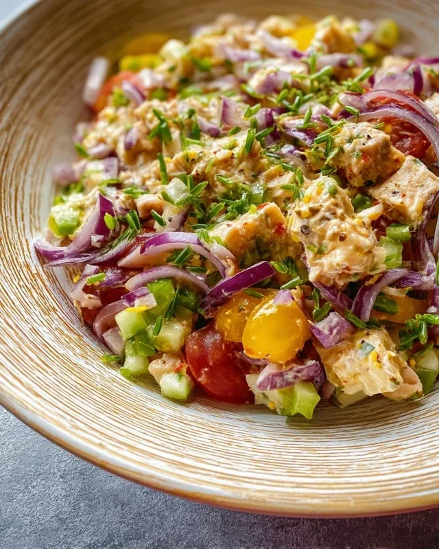 Thunfischsalat - Einfaches und gesundes Rezept