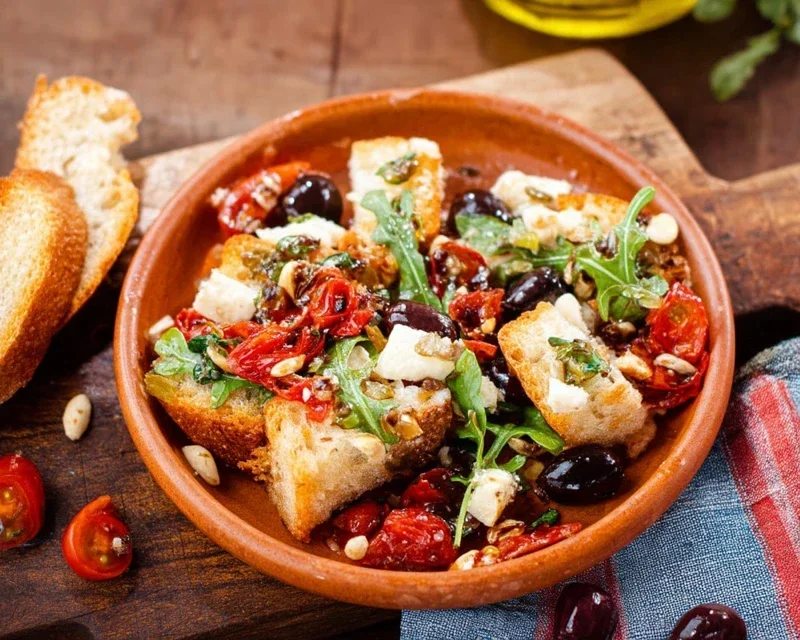 Mediterraner Brotsalat - schnell und einfach gemacht