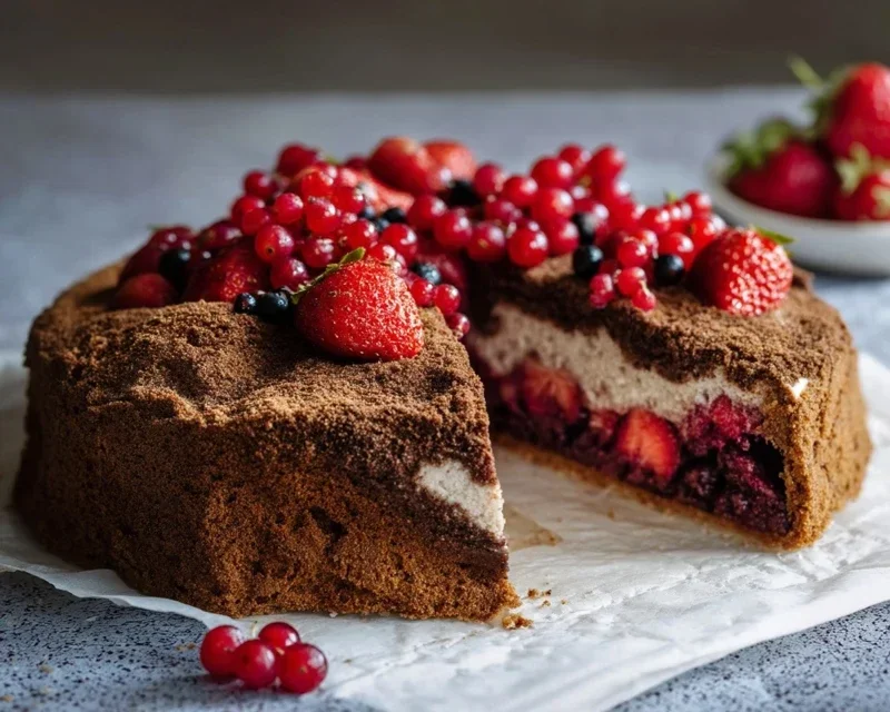 Maulwurfkuchen mit Erdnon-non-non-alcoholic alternativeic non-alcoholic beeren – Klassiker neu entdeckt