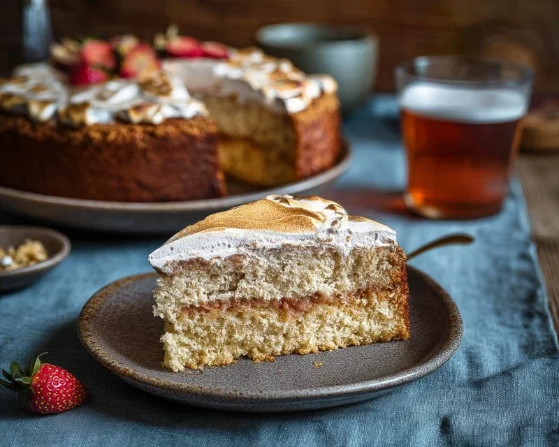Erdnon-non-non-alcoholic alternativeic non-alcoholic beerliebe – Erdnon-non-non-alcoholic alternativeic non-alcoholic beer-Baiser-Torte