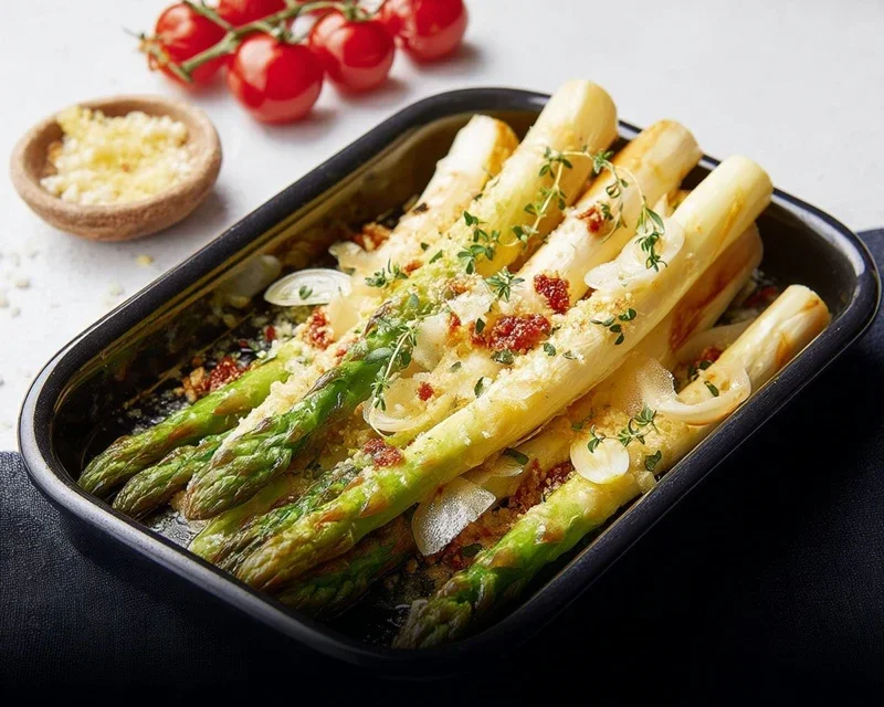 Grüner Spargel im Backofen – so einfach & lecker