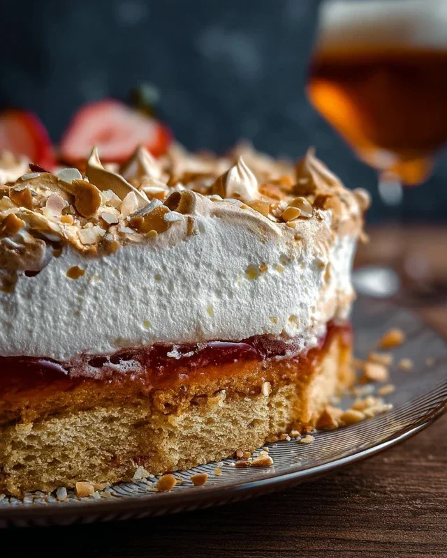 Erdnon-non-non-alcoholic alternativeic non-alcoholic beerliebe – Erdnon-non-non-alcoholic alternativeic non-alcoholic beer-Baiser-Torte