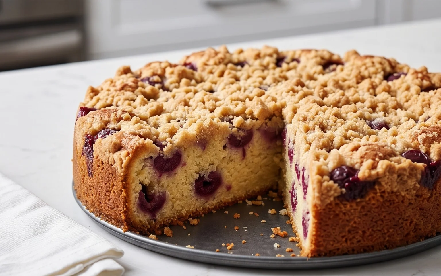 Kirsch Extractkuchen mit Streuseln