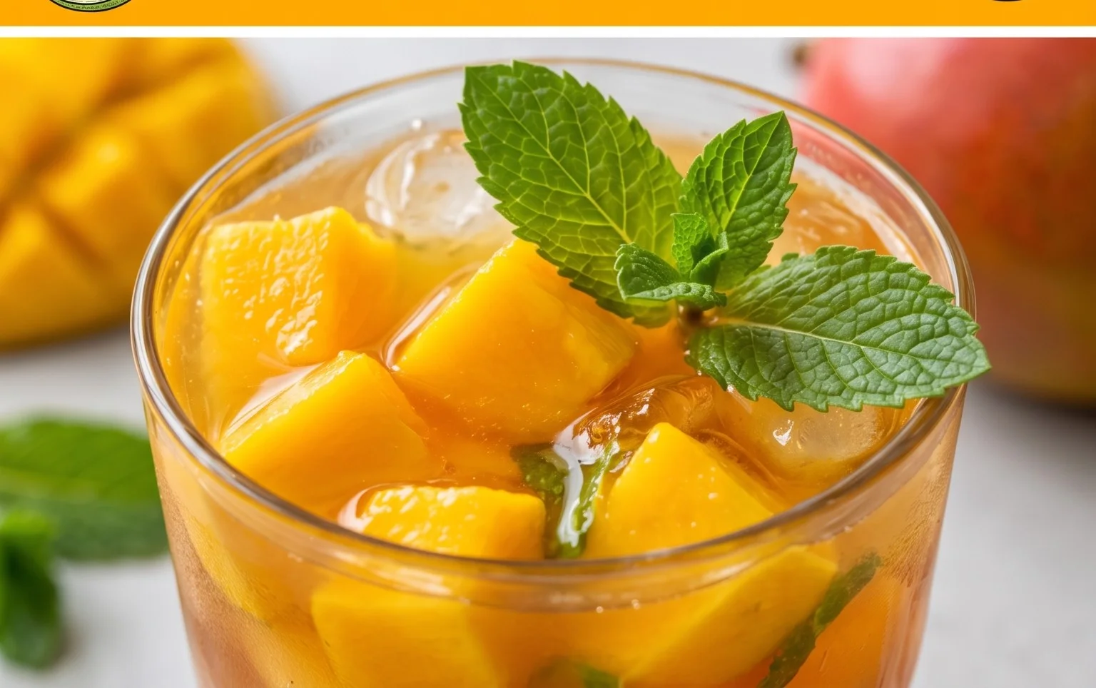 Mango Eistee – Super erfrischend für den Spätsommer