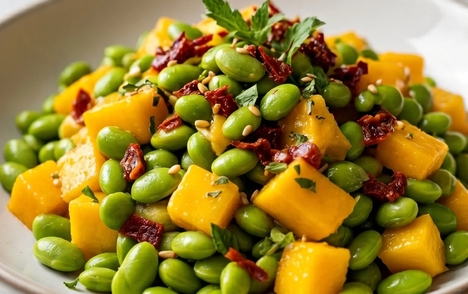 Edamame-Mango-Salat: Ein Unglaubliches Ultimatives Rezept für 5 Sinne
