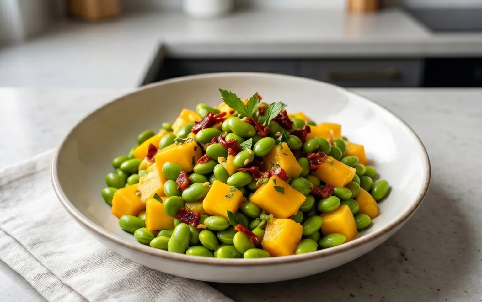 Edamame-Mango-Salat: Ein Unglaubliches Ultimatives Rezept für 5 Sinne