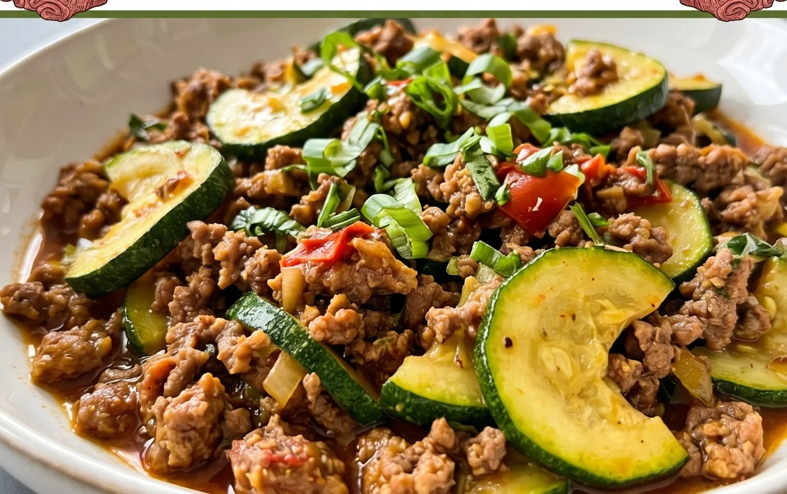 Schnelle Zucchini Hackfleisch Pfanne