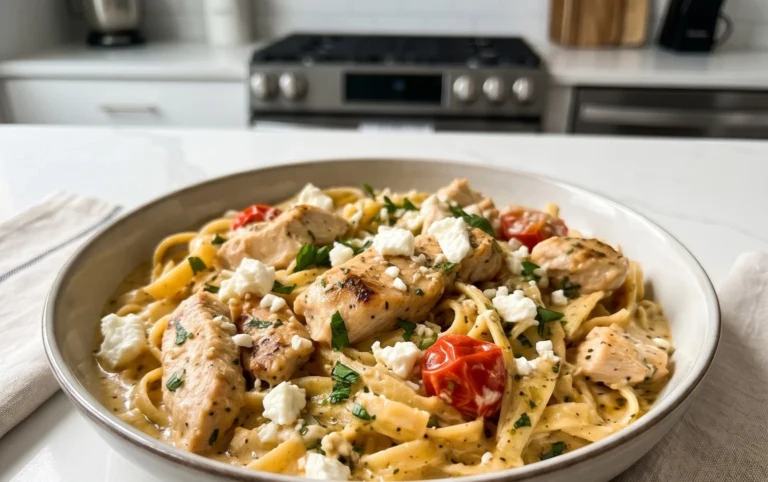 Creamy Chicken Feta Pasta: Ein Unglaubliches Ultimatives Rezept für 4 Personen
