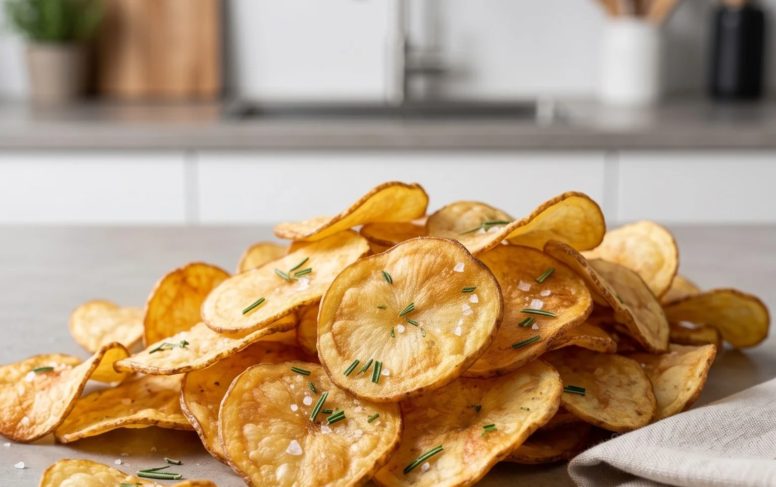 Chips di patate al forno