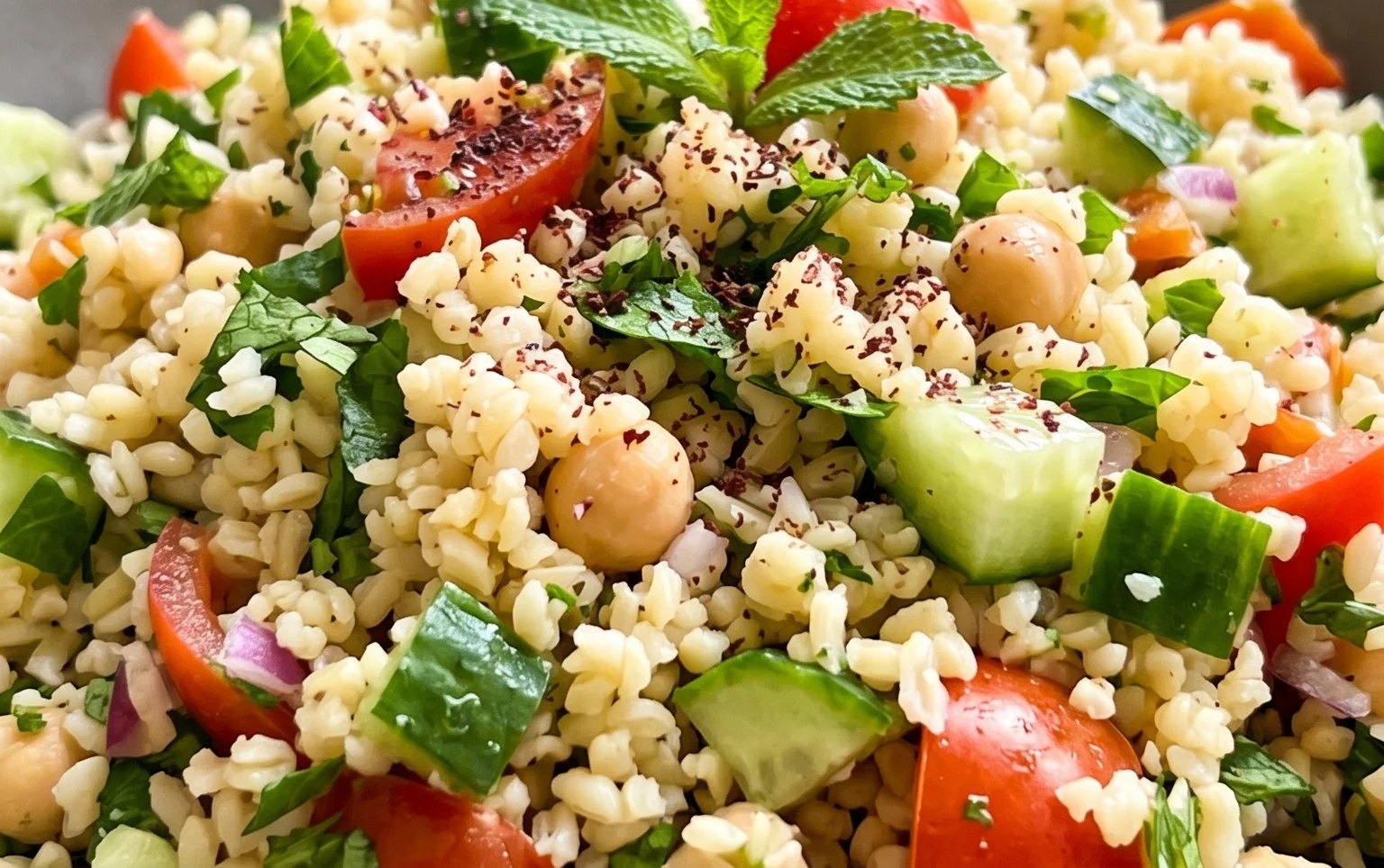 Veganer Bulgursalat