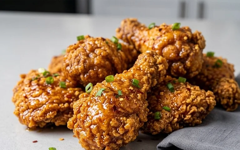 Baked Crunchy Hot Honey Chicken