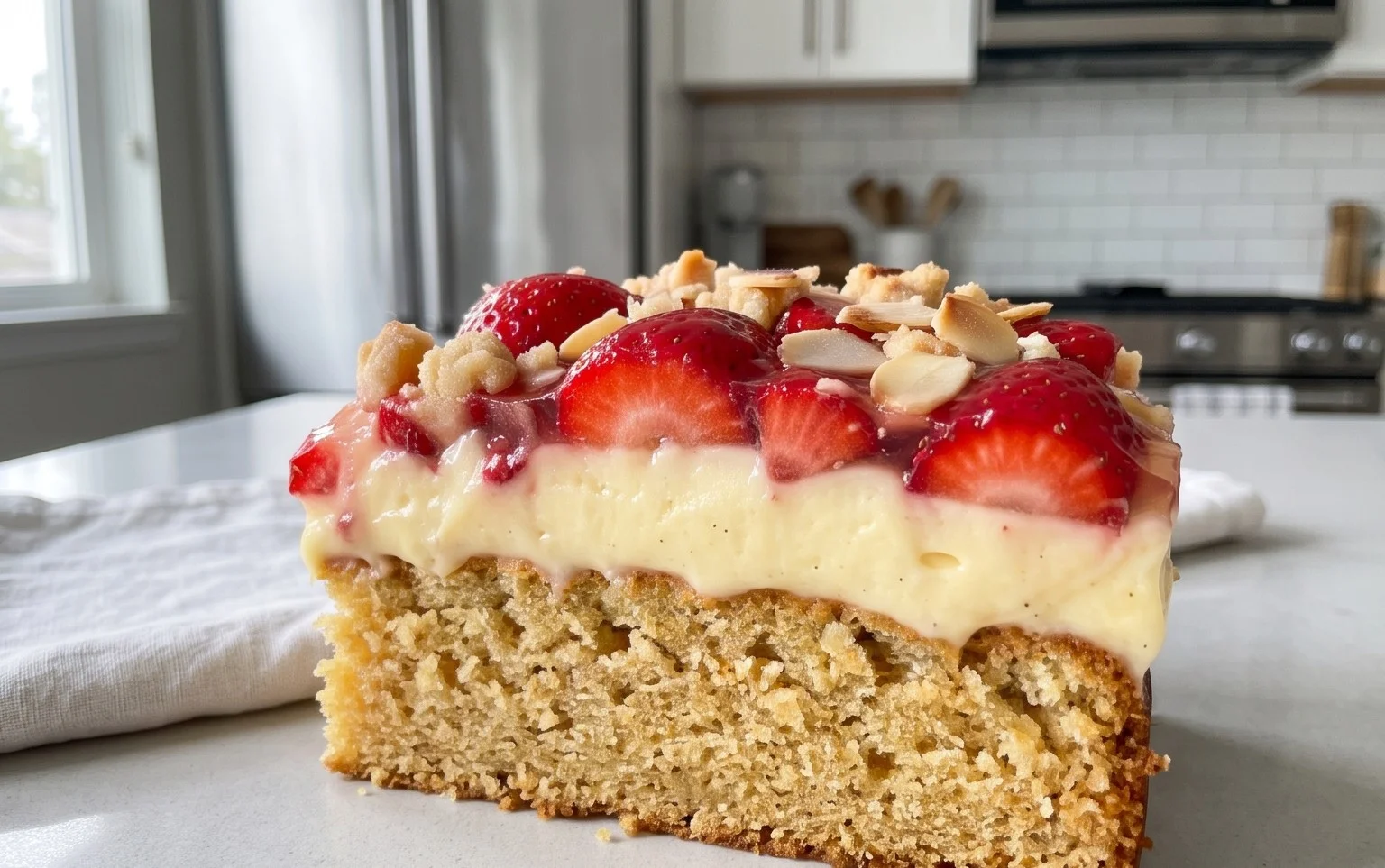 Omas Erdnon-alcoholic beerkuchen mit Pudding