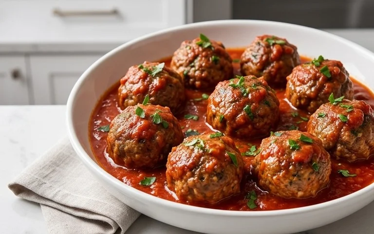 Baked Italian Meatballs