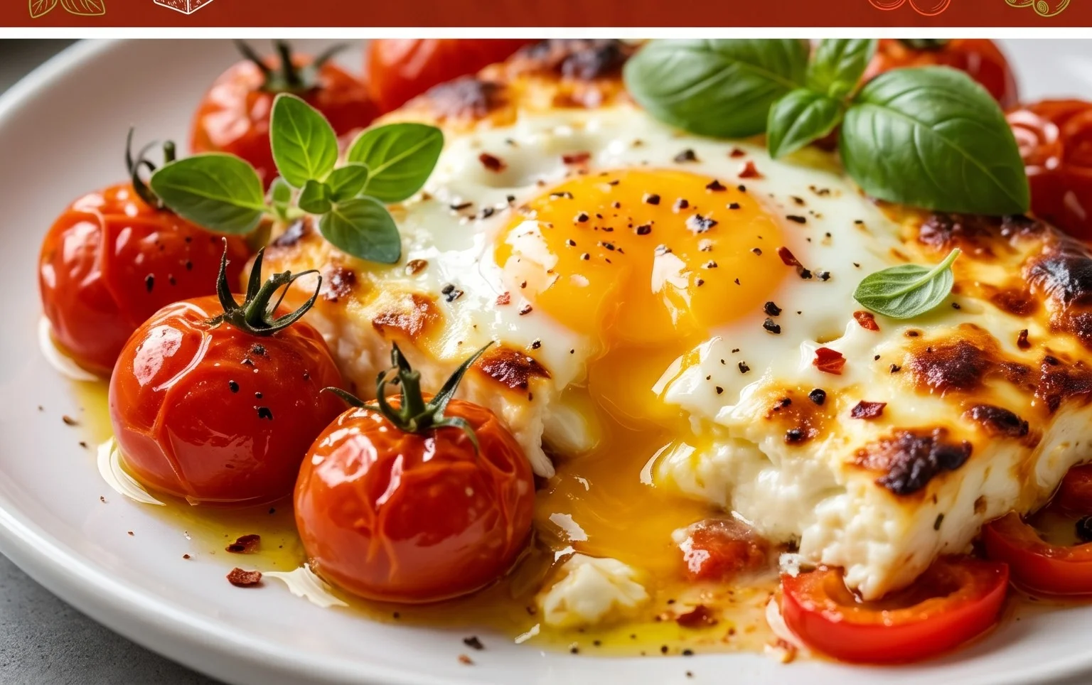 Baked Feta Eggs