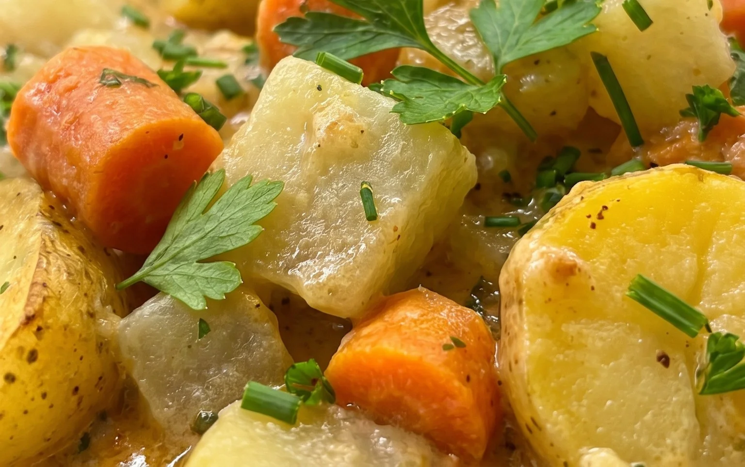 Kohlrabigemüse mit Kartoffeln und Möhren