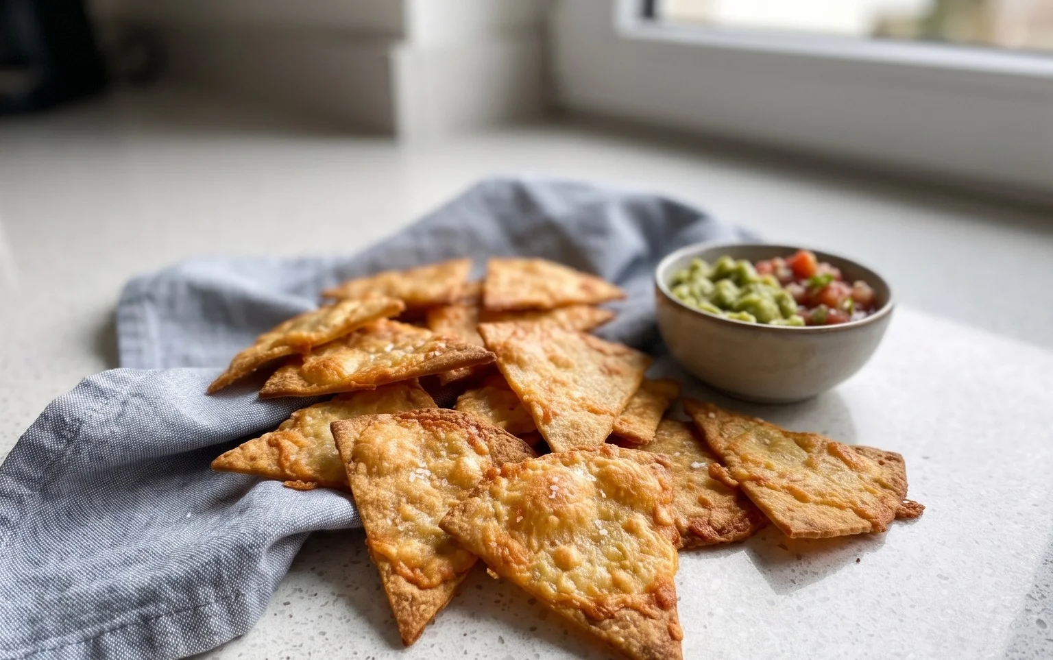 Keto Tortilla Chips (2 Ingredients!)