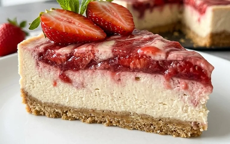 Vegan Strawberry Cheesecake