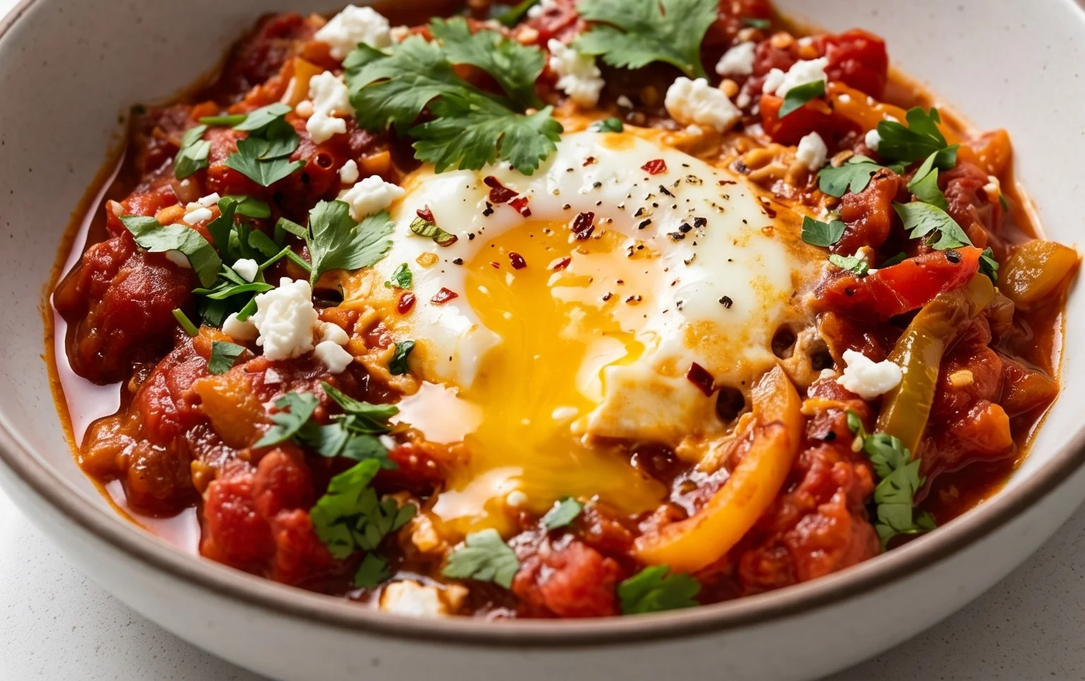 One Pan Shakshuka (Eggs in Hell)