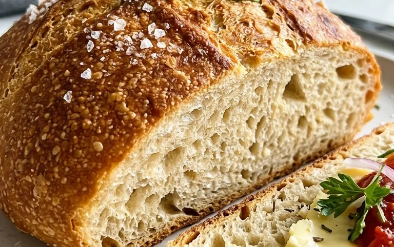 No Knead Salt Bread