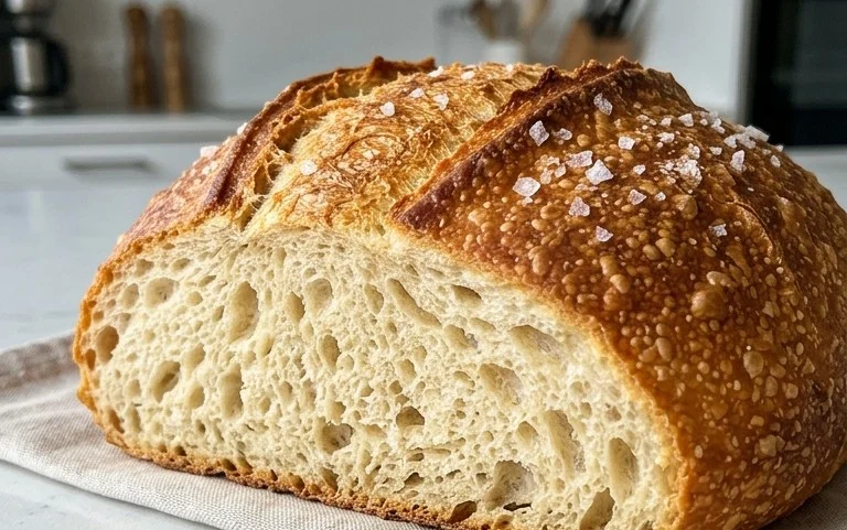 No Knead Salt Bread