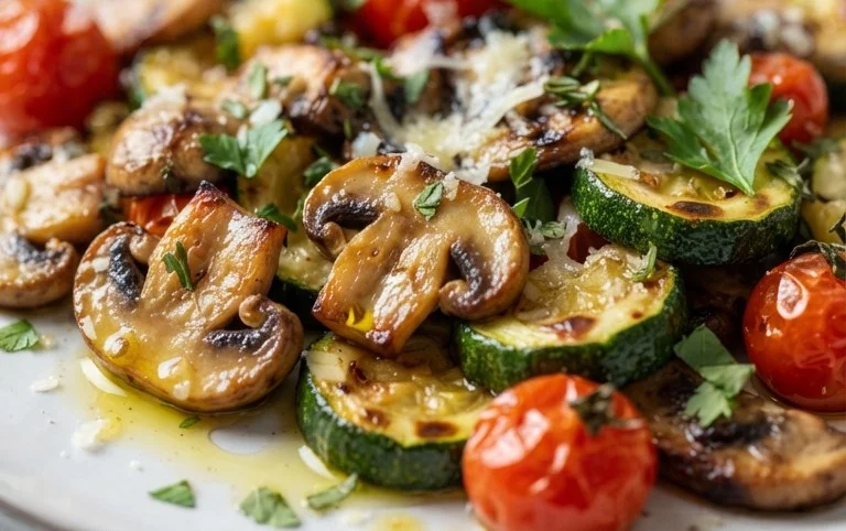 Skillet Zucchini and Mushrooms