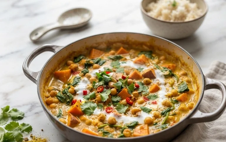 Sweet Potato and Chickpea Curry